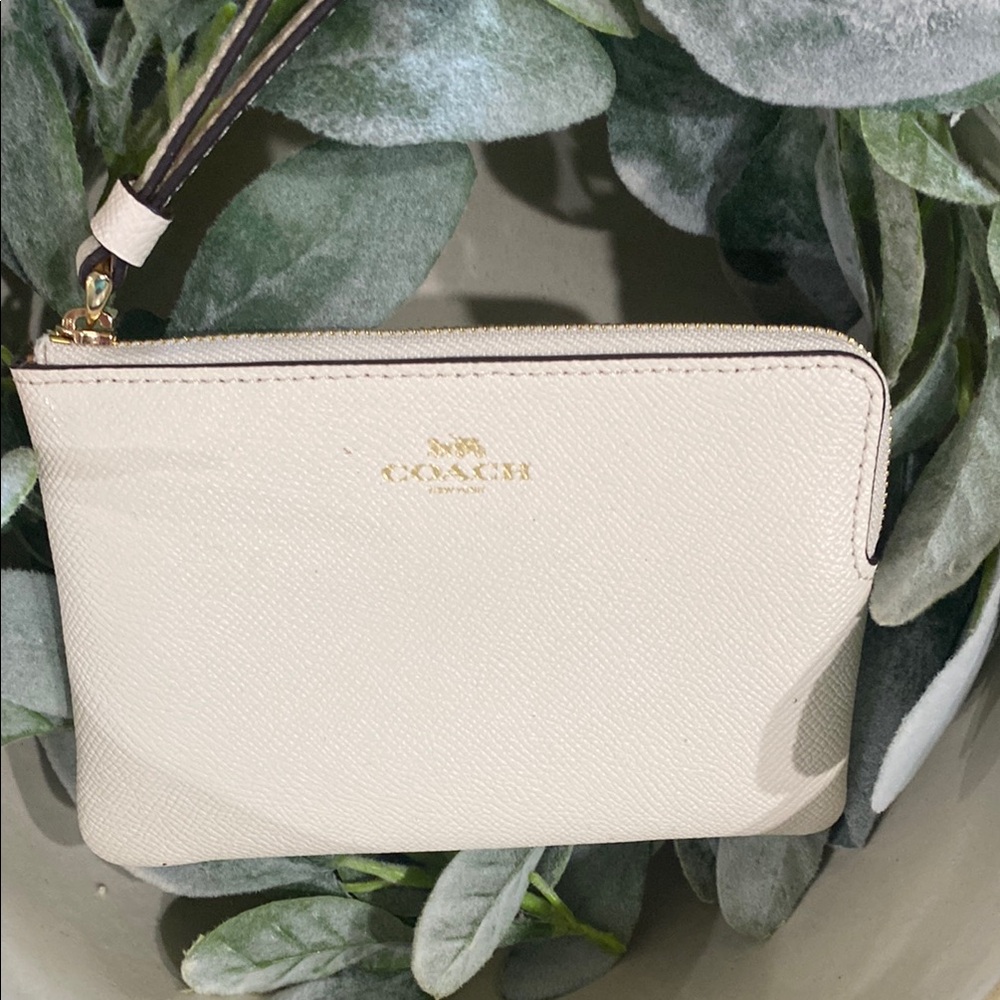 Coach Ivory Wristlet